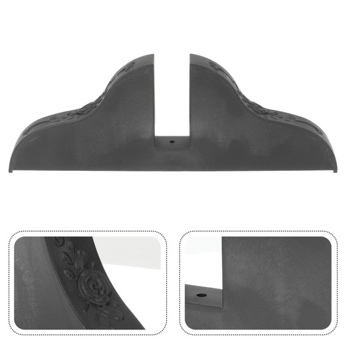 Reusable black pvc divider - black,