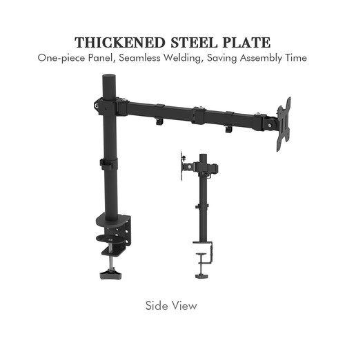 Single arm desk mount - single, led
